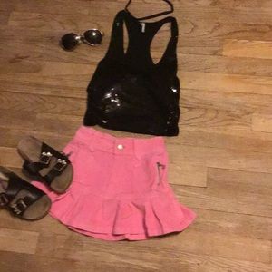 💚💚Girls size 4 Hot pink corduroy skirt